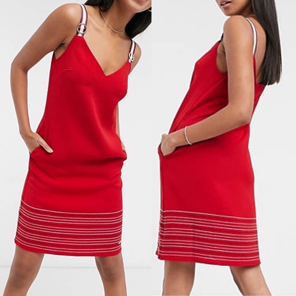 🌹NWT Ted Baker Lanchal Stitch Detail Mini Dress - Picture 12 of 14